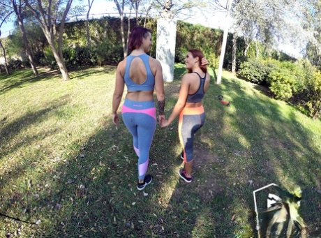 Gala Brown shows her phat ass while going topless during a workout 34727890